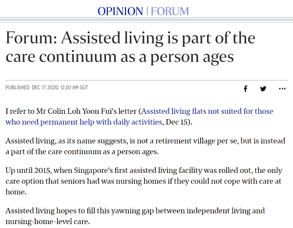 Forum: Assisted living is part of the care continuum as a person&nbsp;ages