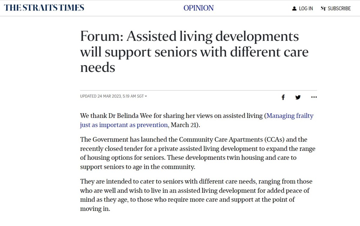 Forum: Assisted Living Developments will Support Seniors with Different Care&nbsp;Needs